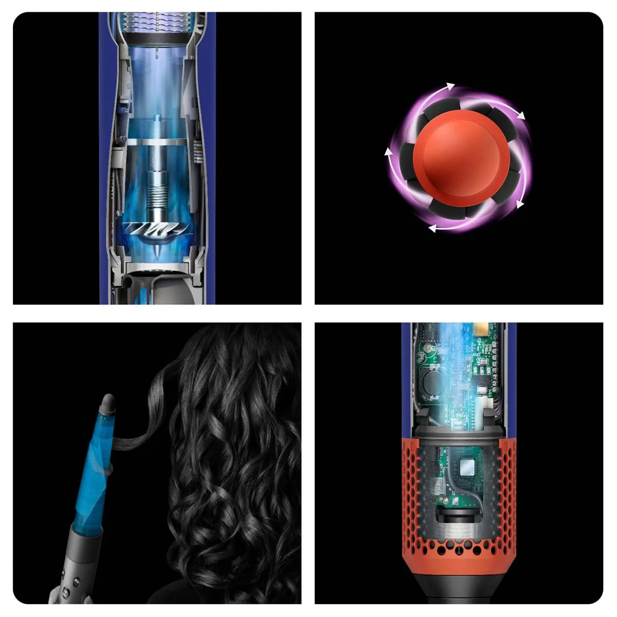Dyson Airwrap i.d.™ Multistyler et Sèche-cheveux - Cheveux raides à ondulés (Patine Céramique/Topaze)