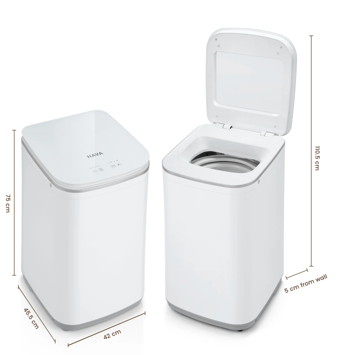 Lave linge éco-compact Hava T01