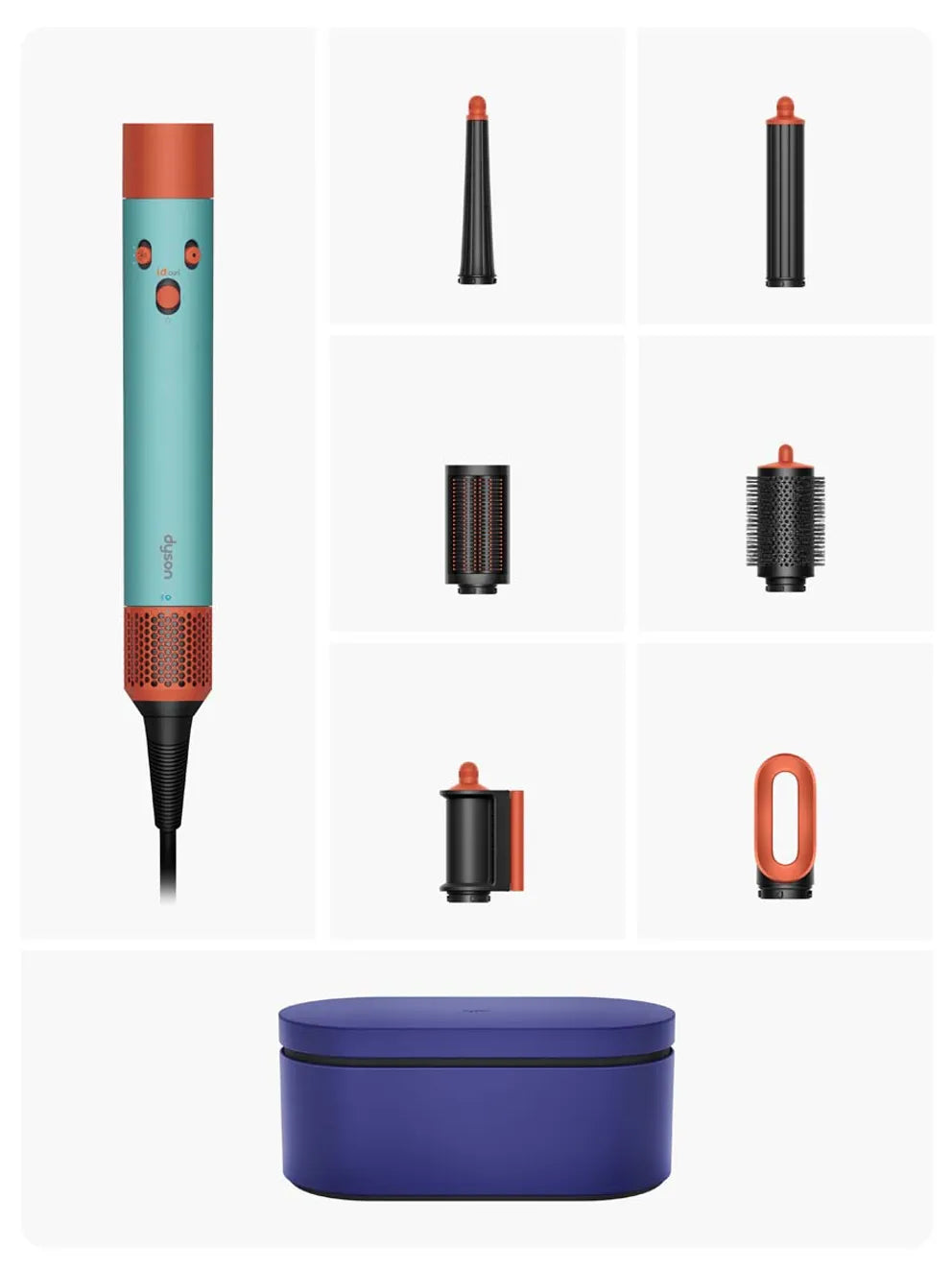 Dyson Airwrap i.d.™ Multistyler et Sèche-cheveux - Cheveux raides à ondulés (Patine Céramique/Topaze)